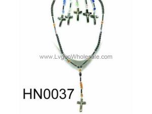 Assorted Colored Semi precious Stone Beads Hematite Rosary Beads Stone Chain Choker Fashion Women Necklace